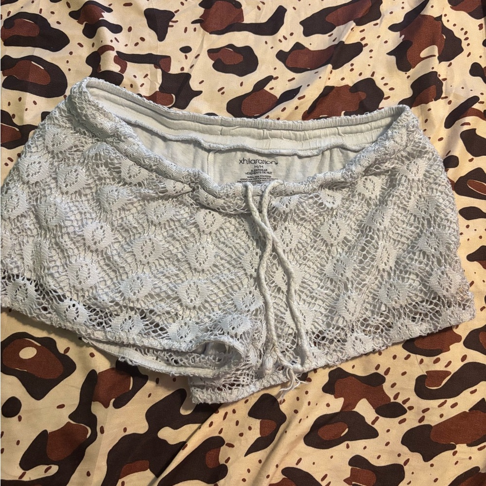 Shiraleah White Lace Women's pj shorts